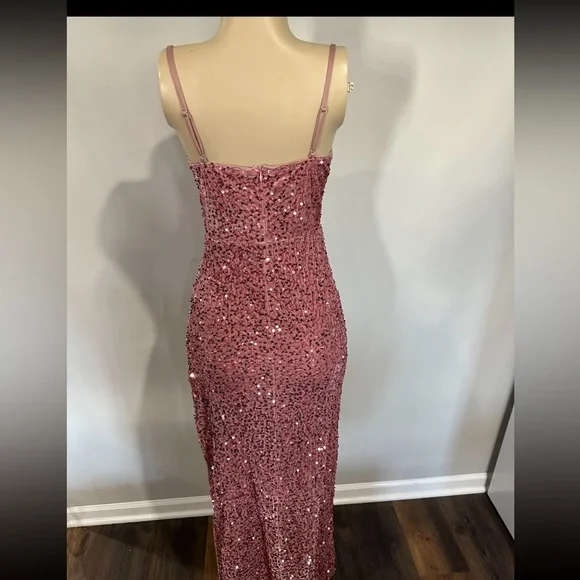 Dress size medium women prom formal evening special occasion pink corset new - Picture 3 of 9